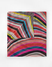 Retro Swirl Scarf in Recycled Polyester, , large