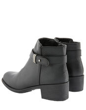 Buckle Ankle Boots, Black (BLACK), large