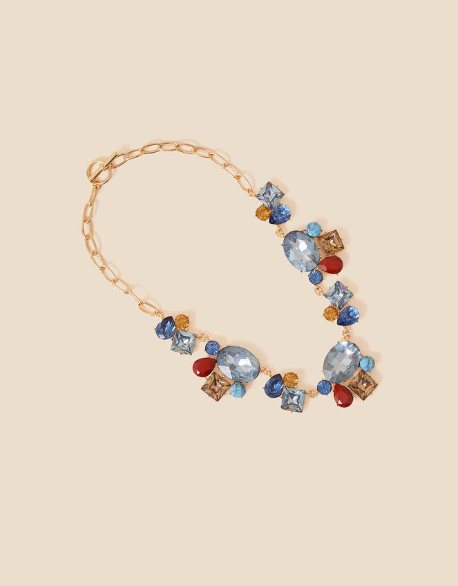 Stone Statement Necklace, , large
