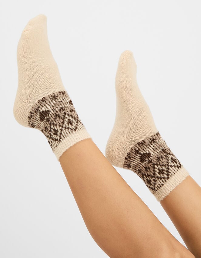 Cosy Fair Isle Socks, , large