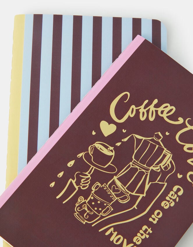 2-Pack Coffee Print Notebooks, , large