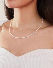14ct Gold-Plated Seed Pearl Necklace, , large