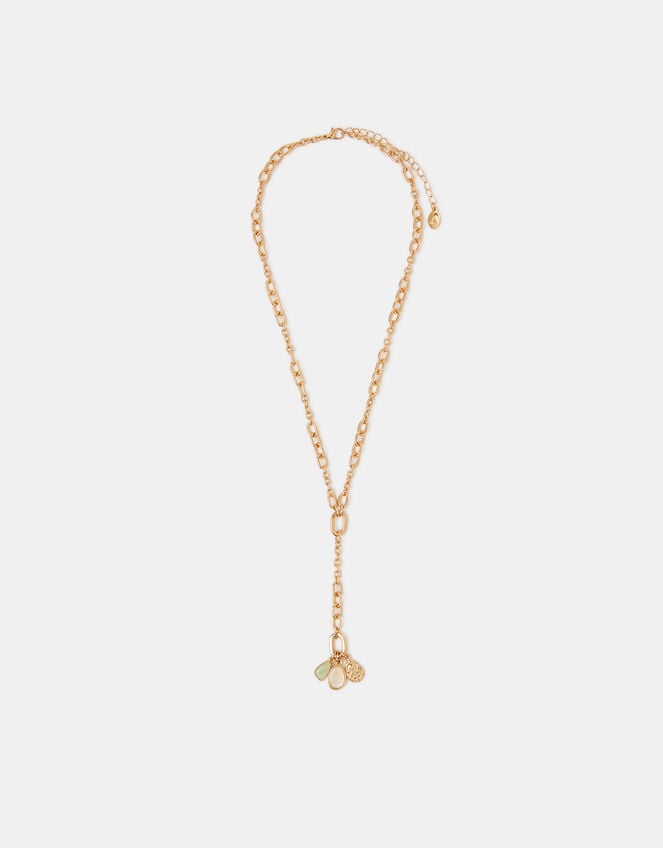 Pendant Cluster Lariat Necklace, , large