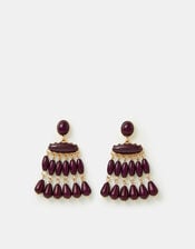 Beaded Chandelier Drop Earrings, , large