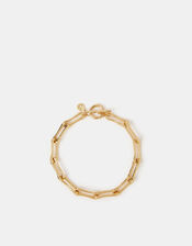 14ct Gold-Plated Paperclip Link Bracelet, , large