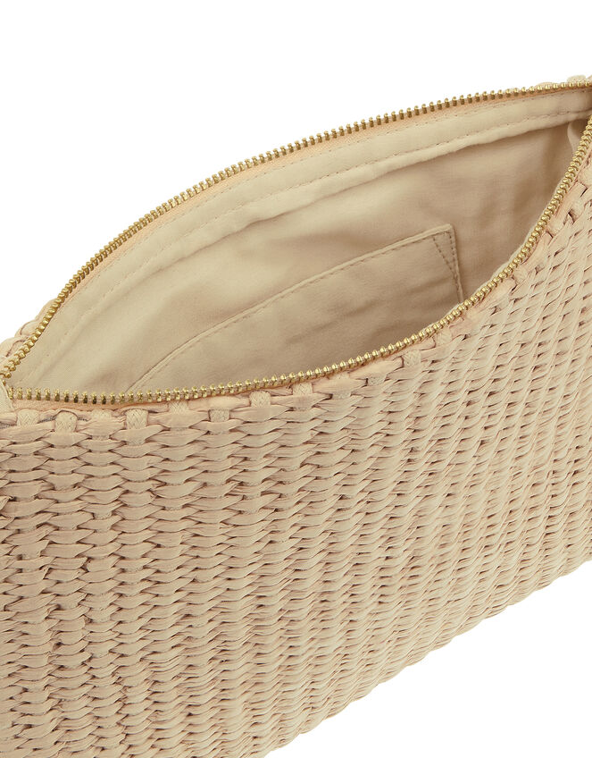 Raffia Stripe Strap Bag, , large