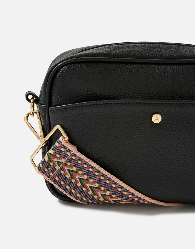 Aztec Webbing Bag Strap, Pink (PINK), large