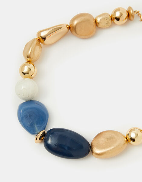 Chunky Beaded Collar Necklace, , large