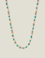 Mix Beaded Necklace Turquoise, , large