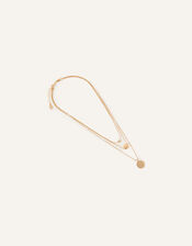 Classic Discs Layered Necklace, , large