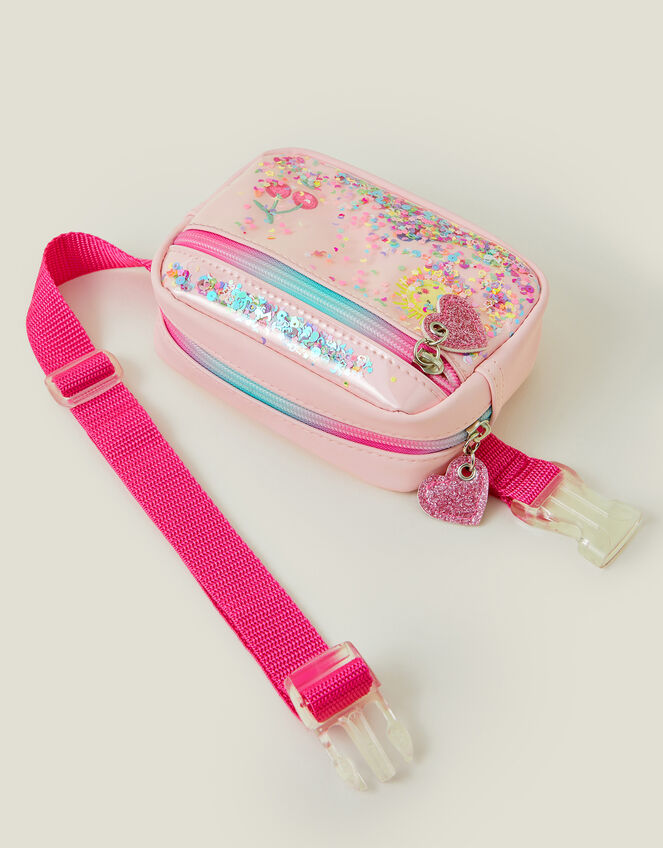Girls Sequin Confetti Belt Bag, , large