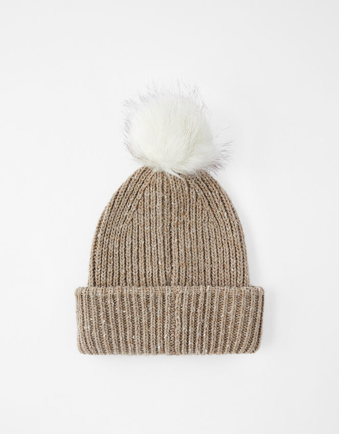 Pom-Pom Beanie, Gold (GOLD), large