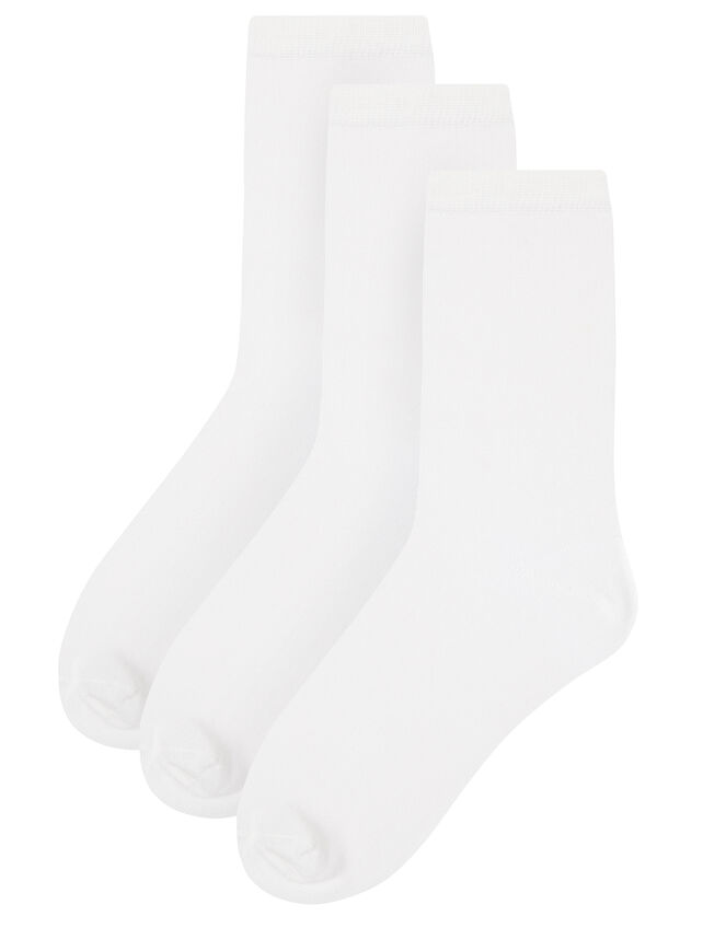 Soft Bamboo Ankle Sock Multipack, White (WHITE), large