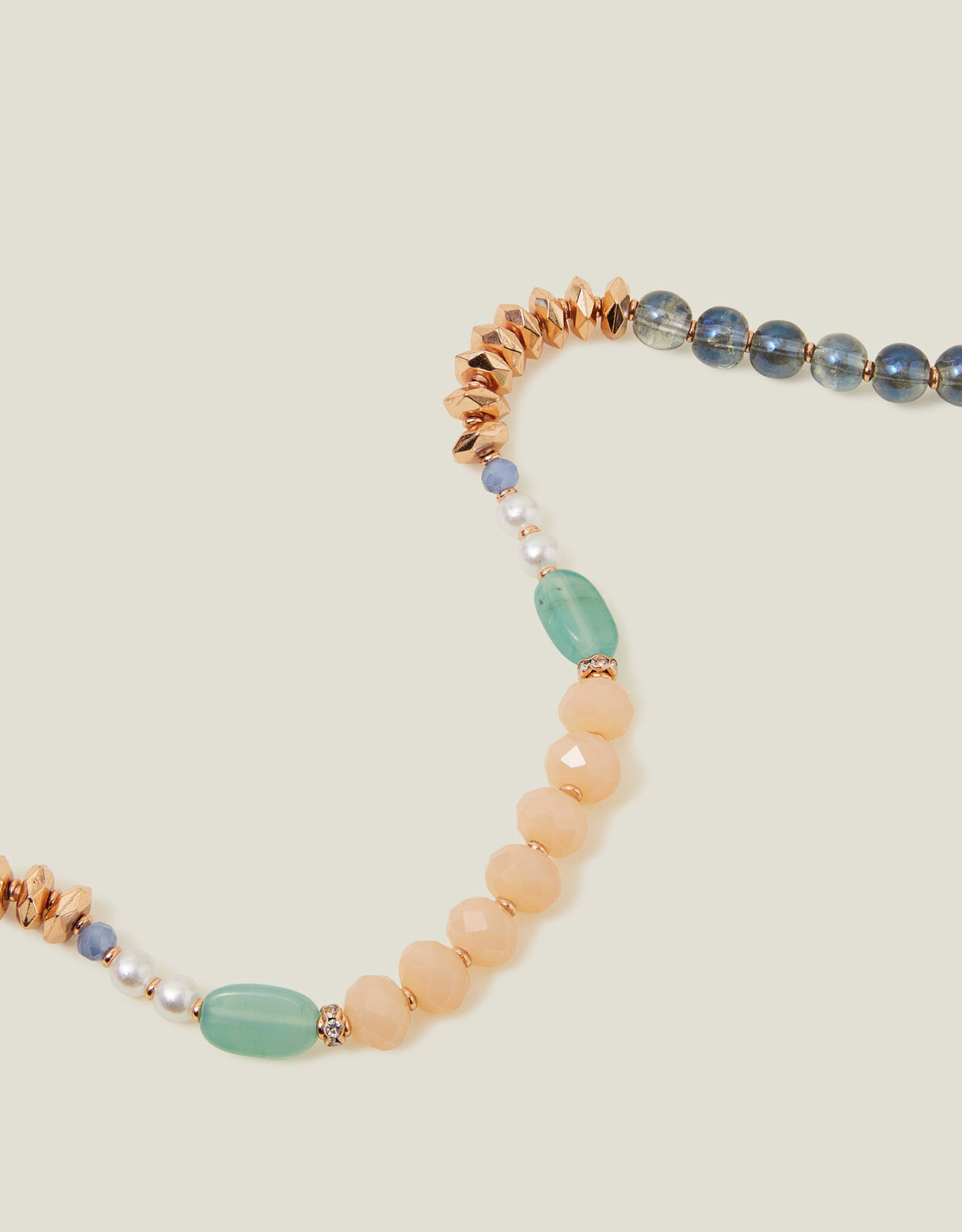 Long Aquamarine Beaded Necklace. Free UK Delivery By Jiya Jewellery |  notonthehighstreet.com