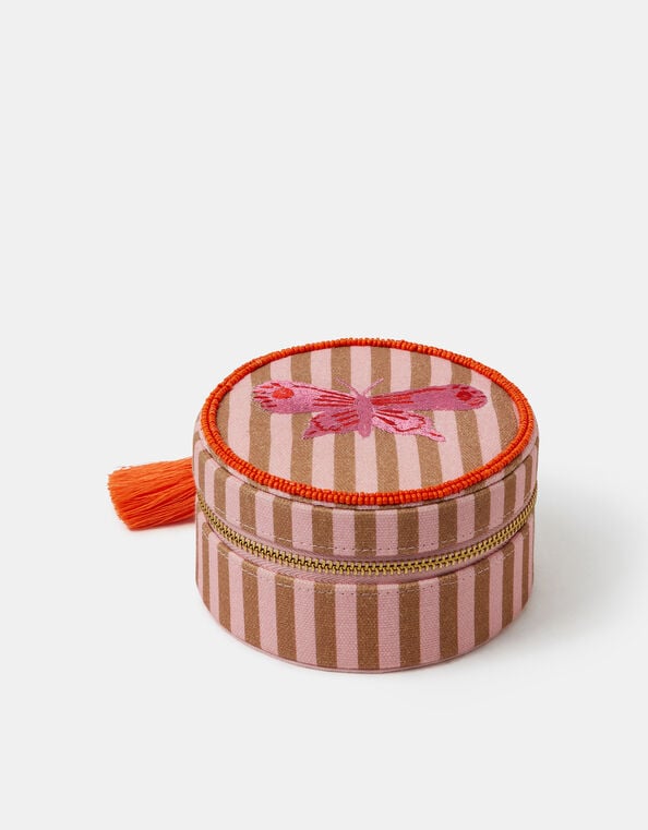 Butterfly Stripe Travel Jewellery Box, , large