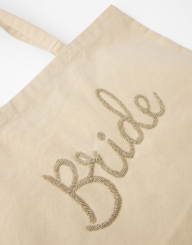 Bride Beaded Shopper Bag, , large