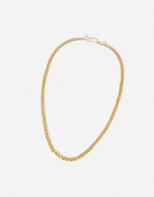Gold-Plated Rolo Chain Necklace, , large