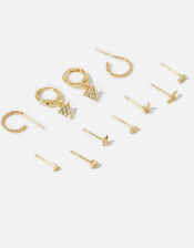 Gold-Plated Celestial Stud and Hoop Multipack, , large