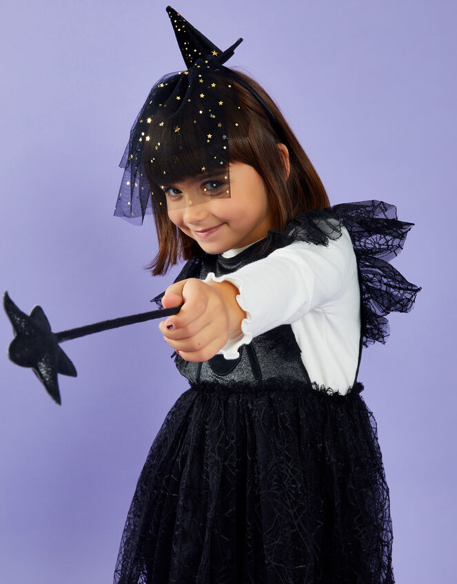Girls Halloween Witch Dress Up Set, , large