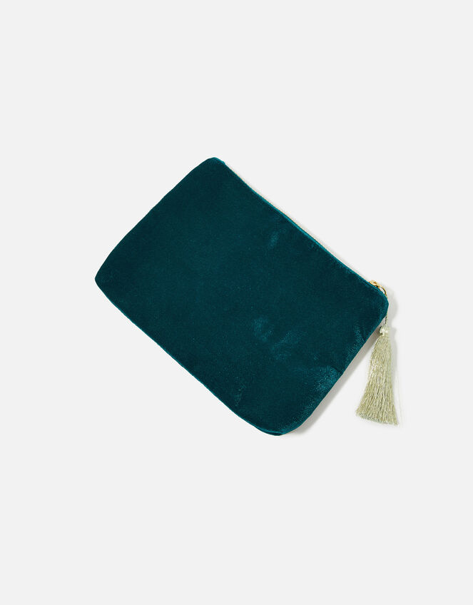 Initial Pouch Bag, Teal (TEAL), large