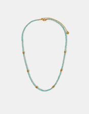 14ct Gold-Plated Quartz Beaded Necklace, , large