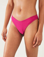 Crinkle Bikini Bottoms, Pink (PINK), large