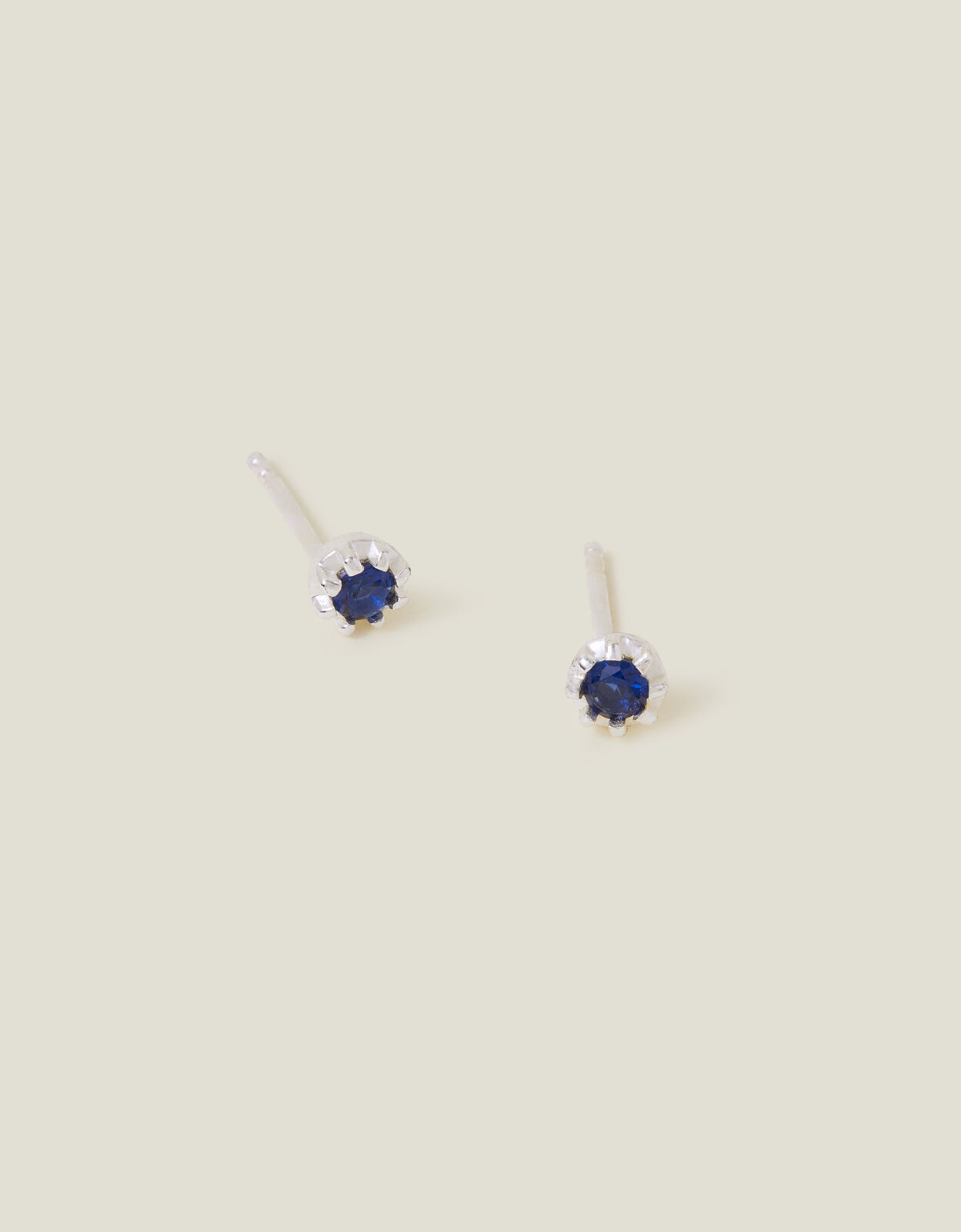 Silver stone stud earrings cheap