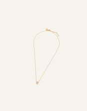 14ct Gold-Plated Sparkle Baguette Cut Pendant Necklace, , large
