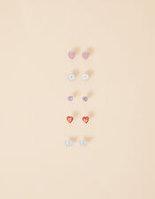 Girls Strawberry Earrings 5 Pack, , large