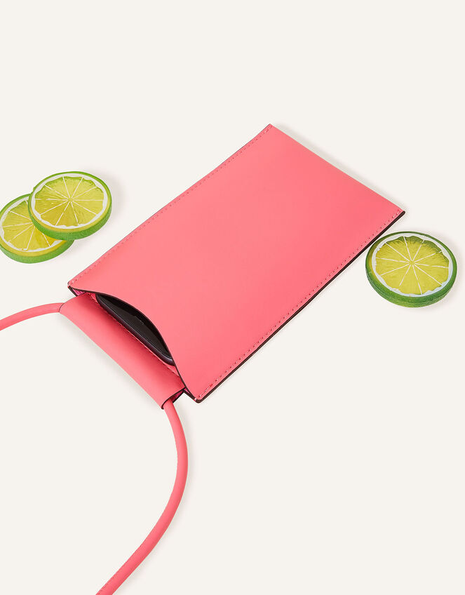 Flat Phone Bag, Pink (PINK), large