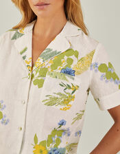 Floral Print Short Pyjamas Set, Ivory (IVORY), large