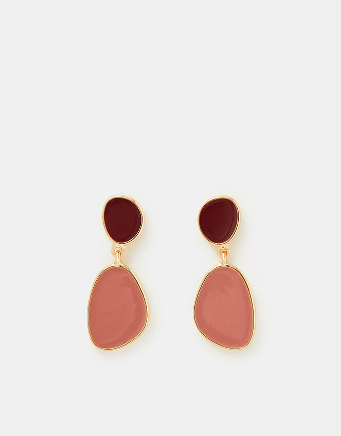 Enamel Drop Earrings, , large