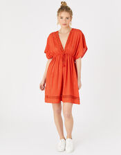 Lurex Kaftan with LENZING™ ECOVERO™, Red (RED), large