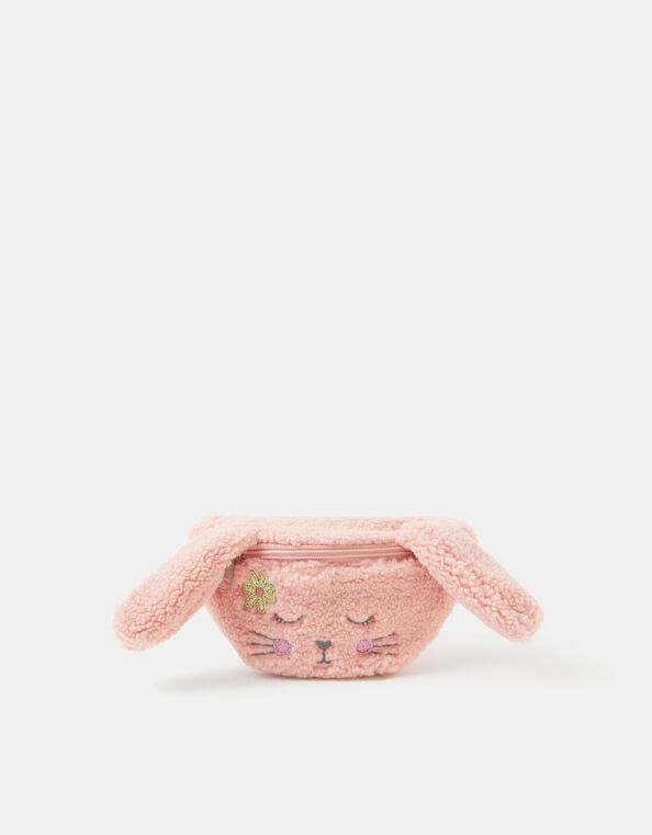 Girls Borg Bunny Belt Bag, , large