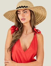 Floppy Hat with Ric Rac Trim, , large