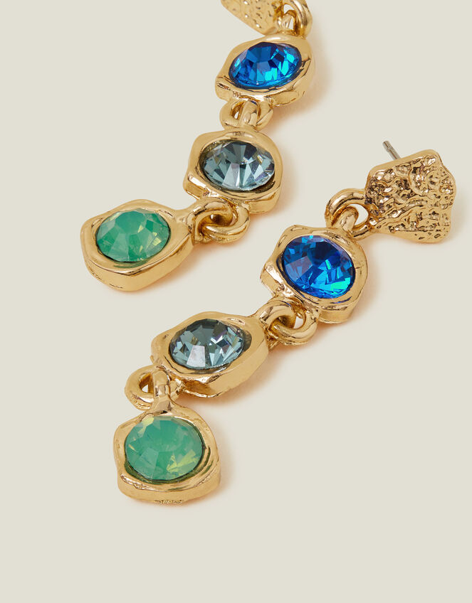 Molten Gem Long Drop Earrings, , large