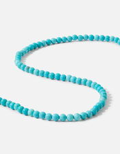 14ct Gold-Plated Turquoise Healing Stone Beaded Necklace, , large