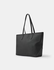 Plain Tote Bag, Black (BLACK), large