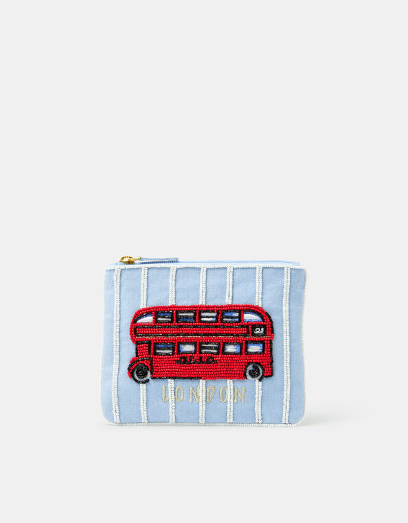 Beaded London Bus Pouch, , large