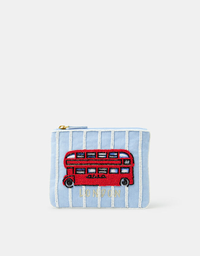 Beaded London Bus Pouch, , large
