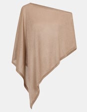 Shimmer Poncho, Natural (CHAMPAGNE), large