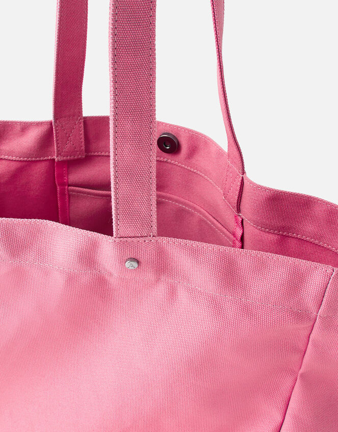Canvas Shopper Bag, Pink (PINK), large