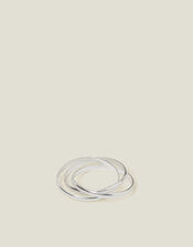 Sterling Silver Russian Band Ring, Silver (SILVER), large