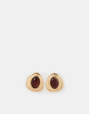 Statement Resin Stone Stud Earrings, , large
