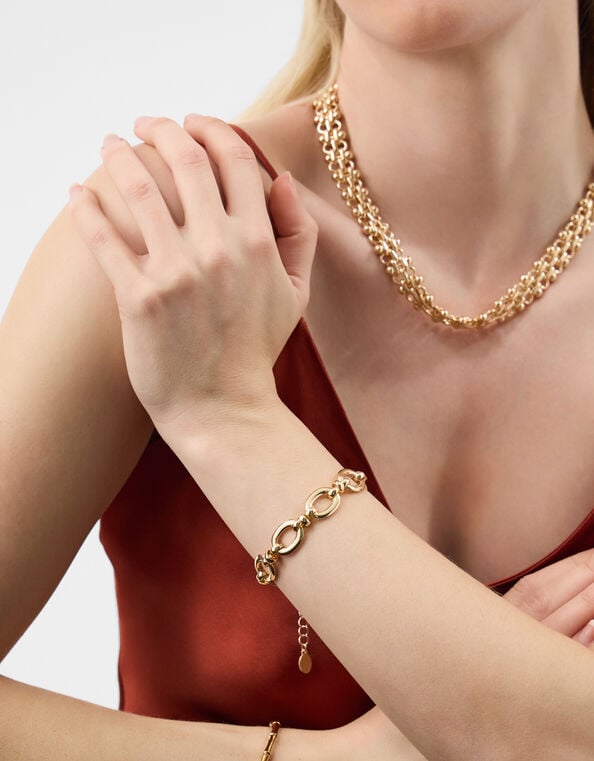 Chunky Oval Link Chain Bracelet, , large
