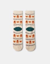 Christmas Gingerbread Man Socks, , large