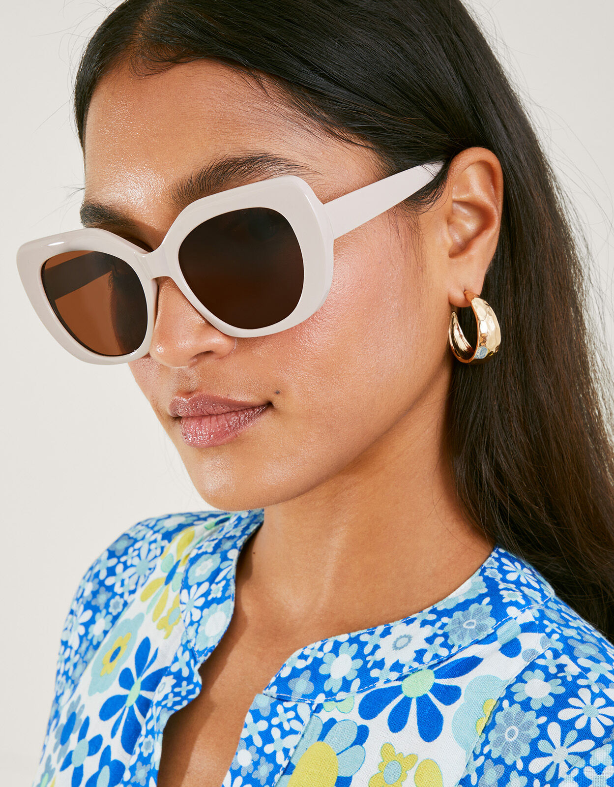 Large cateye sunglasses clearance