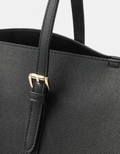 Buckle Strap Laptop Tote Bag, , large