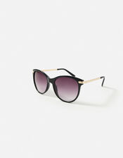 Metal Arm Classic Sunglasses , Black (BLACK), large