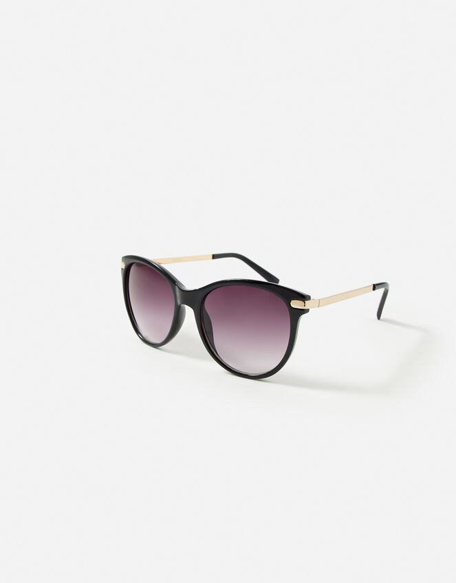 Metal Arm Classic Sunglasses , Black (BLACK), large